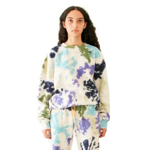Kkco pierced tie-dyed sweatshirt